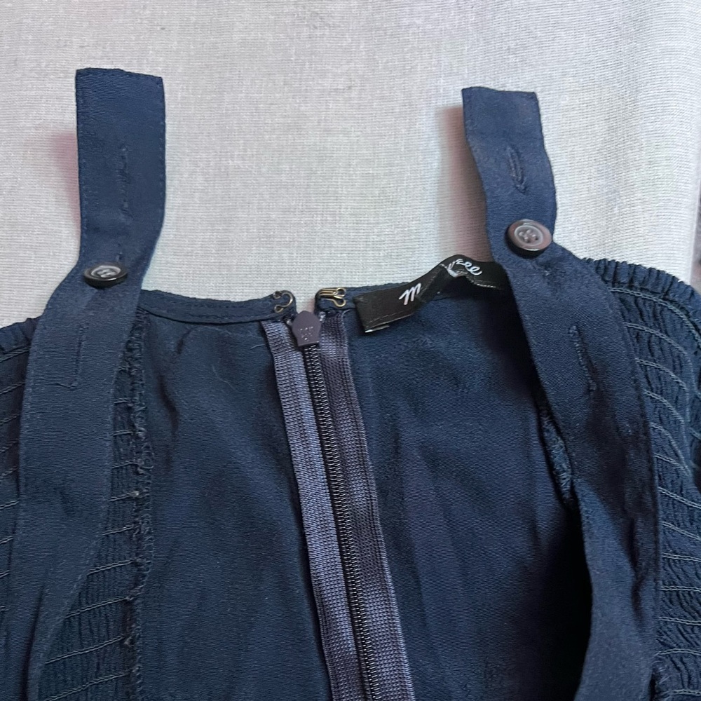 Madewell Dark Blue Wide Leg Jumpsuit - Picture 4 of 6